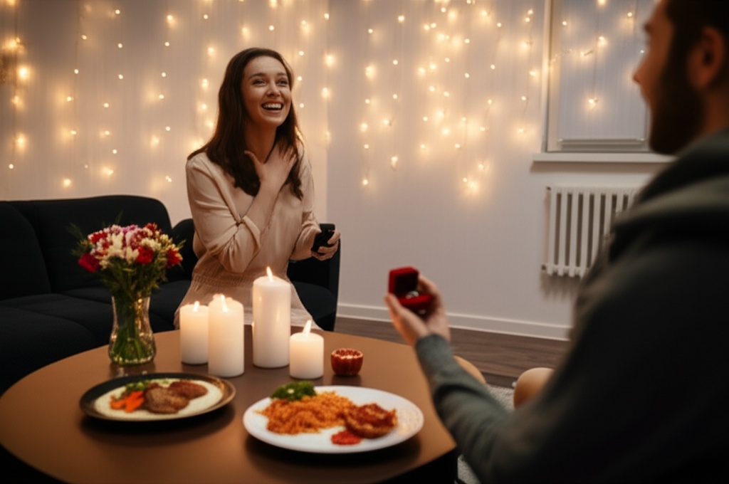 Evde Evlilik Teklifi: Romantik ve Bütçe Dostu Yemekler